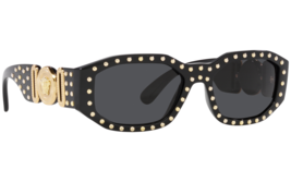 Versace VE4361 539787 Sunglasses Black Frame Dark Grey 53mm Lens - $179.99