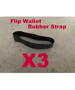 NEW!  3 Flip Wallet Rubber Strip Replacements - holds cards, money, etc. - £5.49 GBP