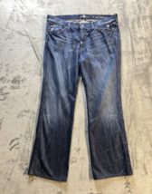 7 For All Mankind Jeans Mens 36x30 &quot;A&quot; Pocket Bootcut Made in Mexico Dis... - $17.59