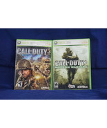 2 Lot XBOX 360 Live Games  Call of Duty 3 &amp; Call of Duty 4 Complete - £18.67 GBP