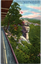 Chimney Rock as seen from the Sky Lounge Western North Carolina Postcard - £5.37 GBP