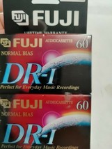 2 Fuji DR-I 60 Minute Sealed Audio Blank Cassette Tapes Normal Bias Position - £6.27 GBP