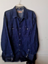 Big Mac Denim Workwear Chore Jacket Shirt Vintage 2XL - £56.59 GBP
