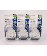 Philips Avent Anti Colic Slow Flow Nipples 1m BPA Free 2 Per Pack Lot Of 3 - £22.78 GBP