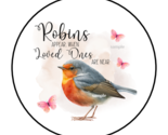 30 ROBINS APPEAR WHEN LOVED ONES ARE NEAR ENVELOPE SEALS STICKERS LABELS... - £6.24 GBP