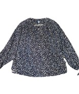 Old Navy Top Sz XXL NEW Blue Floral Corduroy Long Sleeve Cottage Blossom... - €20,71 EUR