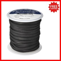Black Deerskin Leather Lace - 50ft for Sustainable Crafting and Jewelry - $34.91