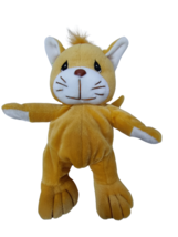 Vintage 1998 Precious Moments TENDER TAILS Tan Kitty Cat 8&quot; Plush Beanie - £11.67 GBP