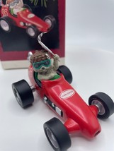 Hallmark &quot;Acorn 500&quot; Squirrel Racecar Keepsake Collector Ornament Vintag... - $7.59