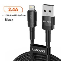 Toocki 2.4A Lightning USB Cable For iPhone 14 13 12 Pro Max X XS XR 8 7 Plus Fas - £5.85 GBP
