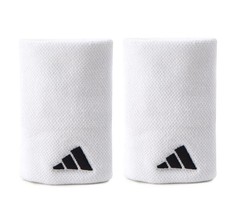 adidas Tennis Wristbands Sports Badminton Squash Sweatband White 2 PC NW... - £18.64 GBP