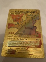 Pokémon TCG Pikachu &amp; Zekrom GX Sun &amp; Moon Team Up 184/181 Holo Fan Art - £27.84 GBP