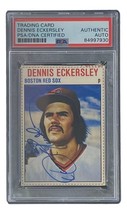 Dennis Eckersley Firmado Cleveland 1979 Azafata #145 Carta PSA / DNA - £85.28 GBP