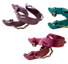 Western Saddle Horse Adult Boot Steel Bumper Spurs in Purple OR Pink - $26.82