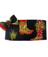 Christmas Cowboy Boots Cummerbund and Tie Set - $171.35 CAD
