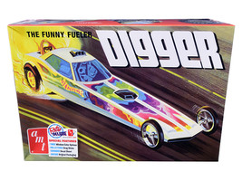 Skill 2 Model Kit Digger Dragster &quot;The Funny Fueler&quot; 1/25 Scale Model by AMT - £40.89 GBP