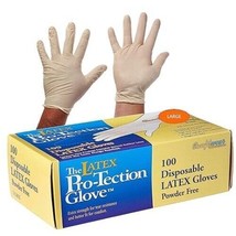 COMFITWEAR Disposable Latex Gloves, Powder Free Size Large(Pack of 100) - $9.28