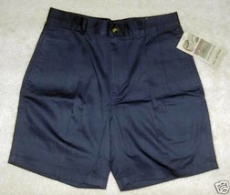 Nwt Cotton Supply Co Shorts Navy Blue Pleated Mens 30 - £15.57 GBP