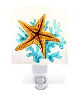 Starfish Night Light With Switch, Hand Made Glass Led - 6.5 Inches - £30.80 GBP