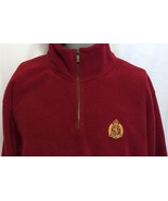 Lauren Ralph Lauren Red Half Zip Pullover Fleece Size 2XL Embroidered Pr... - £39.56 GBP