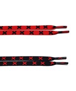 Flat Laces &quot;Banned&quot; for Air AJ Jordan 1 OG Low Bloodline Chicago Black T... - $146.15 MXN