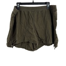 Madewell Shorts XXL Dark Green Elastic Waist Tie Hem - £13.68 GBP