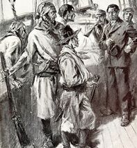 Pirates Captain Captures Exertion Boat Art Print 1920s Lost Ships DWS8 - $28.01 CAD