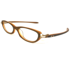 Vintage Oakley Eyeglasses Frames Tangent 11-714 Amber Matte Brown 48-18-133 - £43.69 GBP