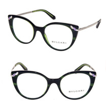 BVLGARI SERPENTI BV4150 Silver Green Scales Decor Eyeglasses Optical 415... - £131.41 GBP