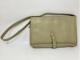 Leather Ruth Saltz Handbag Purse Tan Removable Shoulder Strap (INV21-2640) - £18.66 GBP