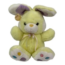 VTG CUDDLE WIT Yellow BUNNY RABBIT JELLY BEAN Stuffed Animal Plush Easte... - $39.55