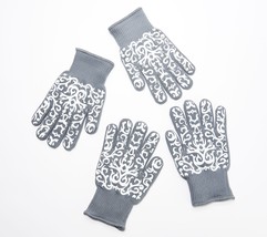 Temp-tations 2 Pairs of Oven Safe Gloves   Small in Grey - £152.54 GBP