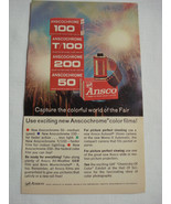 1964 World&#39;s Fair Ad Anscochrome Color Films by GAF Ansco - $10.96 CAD