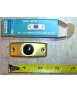 Vintage Solid Brass pUsH Button Narrow metal housing DOORBELL buzzer EAG... - $61.40 CAD