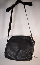 Handmade Querida Womens Black Leather Crossbody Hobo Bag Purse - $79.20