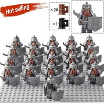 21Pcs/set The Dwarf Army Soldiers The Lord Of The Rings Military Minifigures Toy - £26.31 GBP