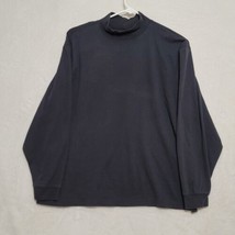 LL Bean Men&#39;s Sweater Sz 2XL XXL Black Pullover Sweat Shirt Long Sleeve Casual - £25.06 GBP