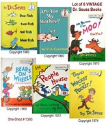 Lot of 6 Dr. Seuss Vintage Children&#39;s Storybooks - used - (hardcover) - £18.84 GBP