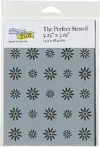 The Crafter&#39;s Workshop Posies in A Row Perfect Stencils 5.25&quot;X7.25&quot; - £11.78 GBP
