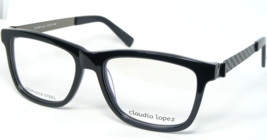 Claudio Lopez CLA5561 1 Black / Dark Silver Eyeglasses Glasses Frame 53-17-135mm - £77.99 GBP