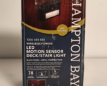Hampton Bay 15W Equivalent Black Motion Sensing Integrated Outdoor Stair... - $21.68