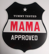 Authentic Jimmy Johns Tummy Tested Mama Approved Tin Sign 13.5&quot;h X 12&quot;w 2004 - £24.03 GBP