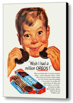 Oreos Oreo Cookies Framed Vintage Restored Magazine Ad - £13.80 GBP