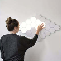 Hexagon Touch Sensor Wall Lamp for Creative Home Lighting Solutions - £16.38 GBP