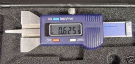 Electronic Digital Depth And Step Gauge Sae &amp; Metric Stainless Steel Blade Case - £23.53 GBP