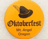 Vintage Pinback Button Mt Angel Oregon Oktoberfest Souvenir Event Promo ... - $12.86
