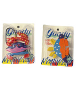 Goody Auto Clasp Barrette Dino &amp; Ponytail Holder Crab Hand Painted New - $31.67 CAD
