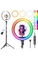 10in Ring Light/Stand/Phone Holder Selfie Ring Light TikTok Youtube Phot... - $18.37