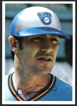 Milwaukee Brewers Ted Simmons 1981 Topps Super National ex mt - £4.78 GBP