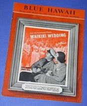 Bing Crosby Shirley Ross Sheet Vintage 1937 Blue Hawaii Waikiki Wedding - £11.79 GBP